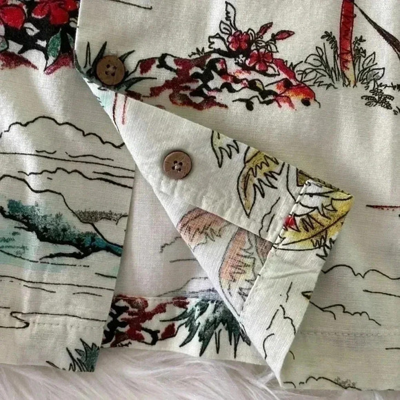 Island Republic Hawaiian Shirt XL Tropical Button Down - Picture 6 of 7